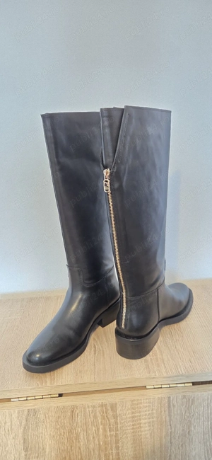 cizme cu talpa joasa, piele 100%