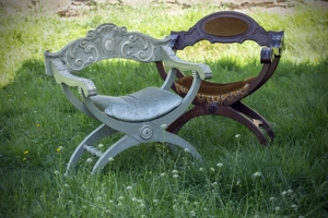 Scaun Savonarola restaurat - imagine 3