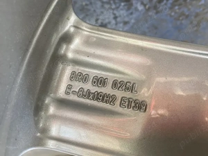 Set roti jante originale aliaj aluminiu argintiu Audi 5x112 R19 19" Q5 A4 A5 A6 S-Line 8jx19H2 ET39  - imagine 2