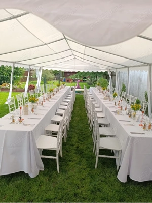 Cort evenimente 5x10 m premium, prelate laterale noi, pavilion