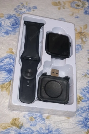 Ceas Smartwatch  compatibil Android & iOS, încărcare USB