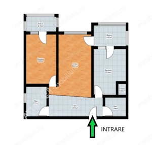 Apartament  camere 2 balcoane si loc parcare in Arhitectiilor Sibiu - imagine 5