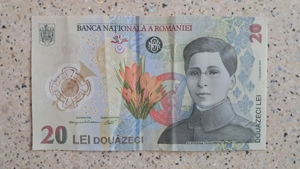Bancnota de 20 lei.
