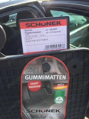 Set covorașe cauciuc + tavă portbagaj,  Audi A4 B8 facelift - imagine 3