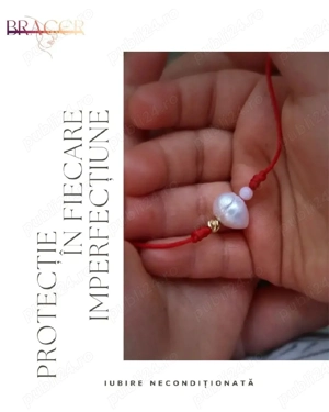 Brățară handmade cu perlă de cultură si biluță de aur 14K