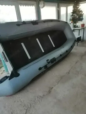 Barcă Gonflabilă ELLING PL-370   CA NOUĂ, Fără Petice, Podină Rigidă