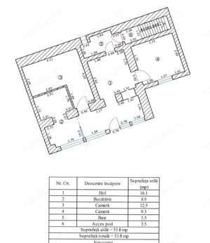 Apartament la casa, 2 camere, 53,80 mp, centrul vechi  Brasov - imagine 6