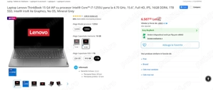 Laptop Lenovo ThinkBook 15 G4 IAP   i7 1255U, 16GB RAM, 1TB SSD   Nou, Sigilat - imagine 5