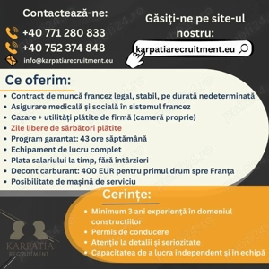 Angajăm in construcții. Franta. - imagine 2