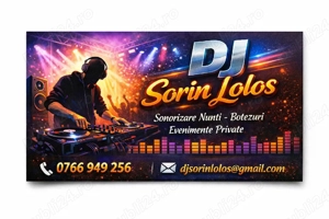 Sonorizare evenimente  nuntii botezuri majorate alaturi de Dj Sorin Lolos 