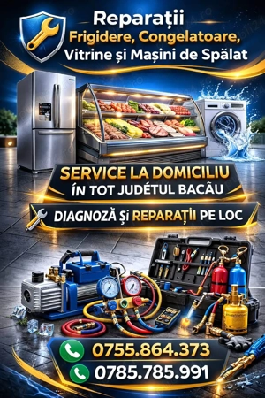 Reparații Frigidere Bacau 