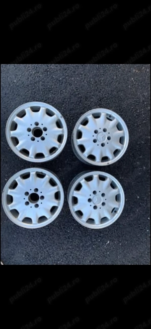 Vând Jante Mercedes 15,  100 € toate 4 , J : 6 1/2 - imagine 3