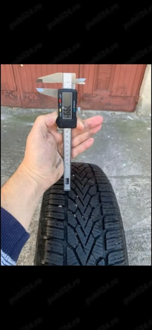 Vând anvelopă de iarna Semperit 185/65R15 ,pe janta de tabla 15 Inch - imagine 2