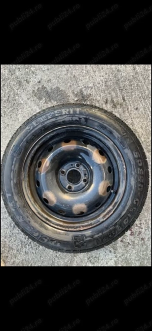 Vând anvelopă de iarna Semperit 185/65R15 ,pe janta de tabla 15 Inch - imagine 3