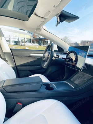 Tesla Model 3 Long Range - 4x4, bateria mare, 492 cp, interior premium - imagine 6