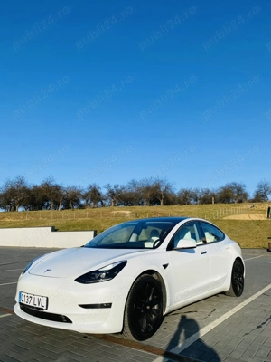 Tesla Model 3 Long Range - 4x4, bateria mare, 492 cp, interior premium - imagine 8