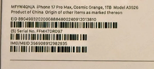iphone 17 pro max 1Tb  - imagine 3