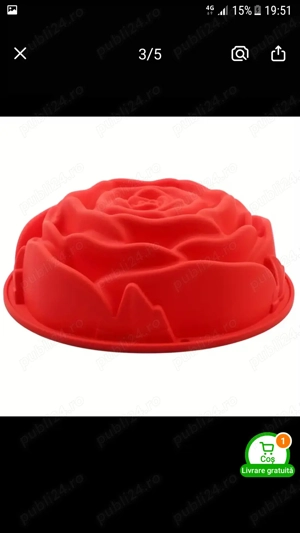 Forma de silicon trandafir