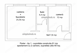 Ultracentral Mantuleasa Universiate 2 Camere - imagine 2