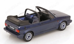 Golf 2 Cabriolet 1:18 Norev blue metalic  - imagine 2