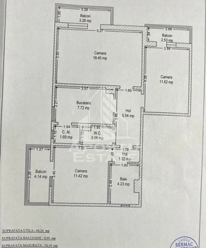 Apartament 3 camere, etaj 2, garaj, zona Lipovei Timisoara - imagine 16