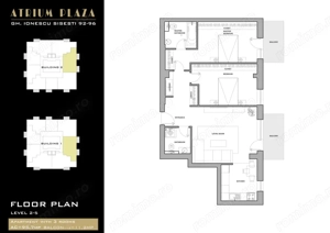 Apartament 3 camere NOU, 91 mp, 2 balcoane | Atrium Plaza - Sișești - imagine 18