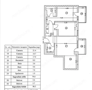 0% | Apartament 3 camere NOU, decomandat, 85 mp, 2 bai  | Atrium - Sișești - imagine 18