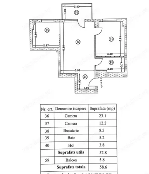0% | Apartament 2 camere NOU, semidecomandat, 58 mp, 2 bai  | Atrium - Sișești - imagine 20