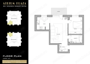 0% | Apartament 2 camere NOU, semidecomandat, 58 mp, 2 bai  | Atrium - Sișești - imagine 17
