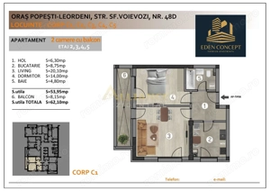NOU Apartament 2 camere Popesti Leordeni - imagine 8