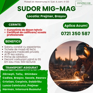 SUDOR MIG-MAG  pentru Prejmer, Brașov - imagine 2