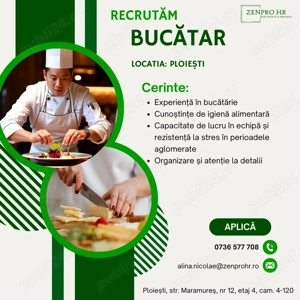 Recrutam Bucătar - lacatia: Ploiesti 