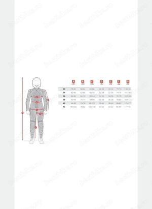 Costum moto piele Dama Shima Miura 36 - imagine 4