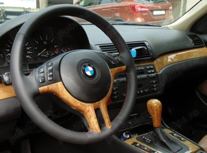 Imbracare/tapitare volan in piele naturala Nappa - imagine 3