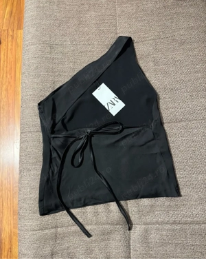 Top din satin zara  - imagine 2