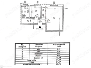 Garsoniera Calea Romanului parter bl.Apartamente  - imagine 9