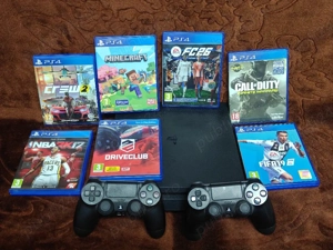 PlayStation 4 Slim 1TB+ 2 controllere + 7 jocuri PS4