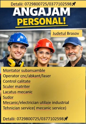 Angajăm Operator Producție   Laser   Abkant   Brașov