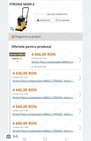 Placă (talpă)  compactoare vânzare sau închiriere  - imagine 5