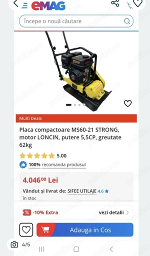 Placă (talpă)  compactoare vânzare sau închiriere  - imagine 4