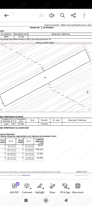 Vând teren arabil 1,84 ha - imagine 3