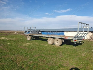 Remorca (Platforma) transport baloti rotunzi FLIEGL, model DPW 180 B,  din  2020 - imagine 3