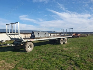 Remorca (Platforma) transport baloti rotunzi FLIEGL, model DPW 180 B,  din  2020 - imagine 4