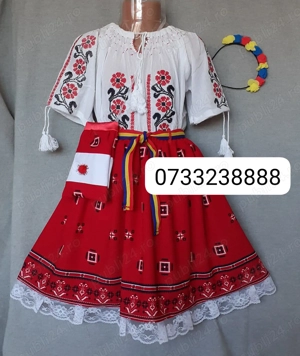 Costum popular pentru copii marimea 6 ( 7-8-9 ani) 