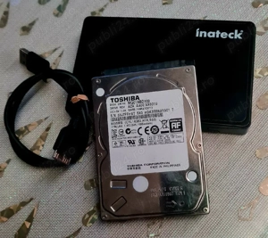 HDD Extern Toshiba 1 TB cu RACK (ptr laptop) + cablu conectare inclus în preț
