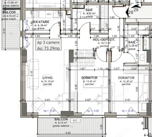 Ap. 3 camere[73 mp] Ansamblu de top cu Discount_zona RIVUS- TVA INCLUS! - imagine 2