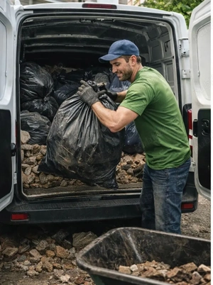 curat curti.pivnite si apartamente._car gunoi.mobila veche.moloz