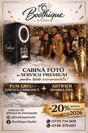 Cabina foto, Fum Greu - Gheata Carbonica, Artificii Sparklers