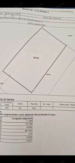Vand teren intravilan 500 mp Bradu