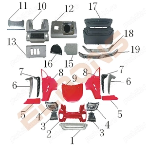 Piese Cvadriciclu Electric Kuba City 4Zenn EV1 3Zenn, 44Zenn Arora S1, Amy, 4X   - imagine 6